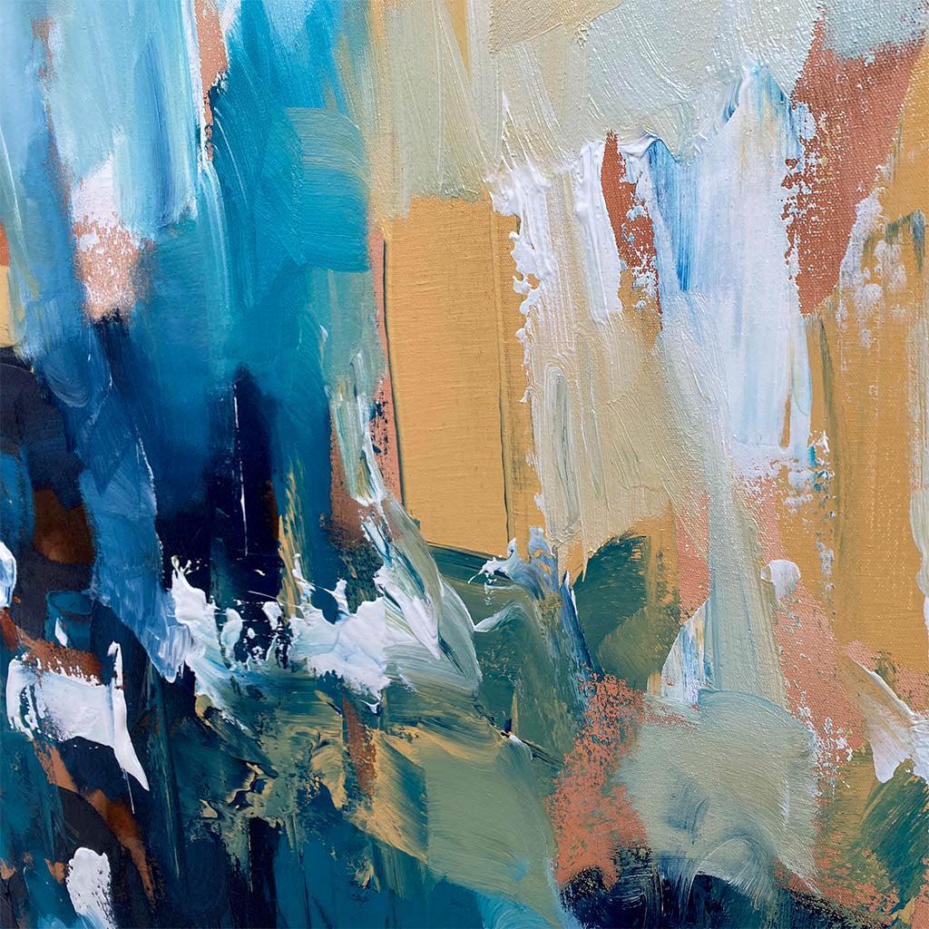 The Morning After II - Original Painting-framed-Painting-Abstract House