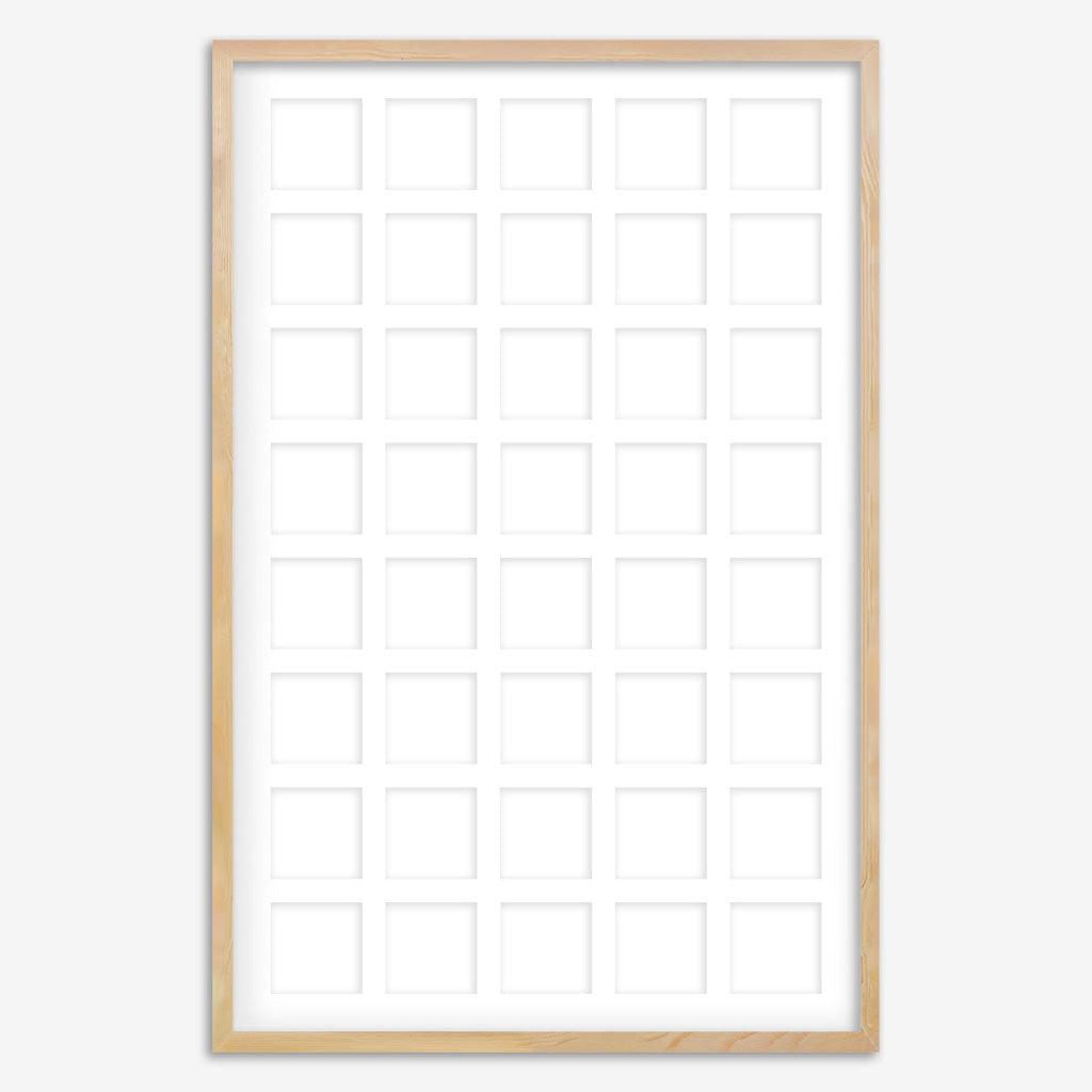 White multi store photo frames