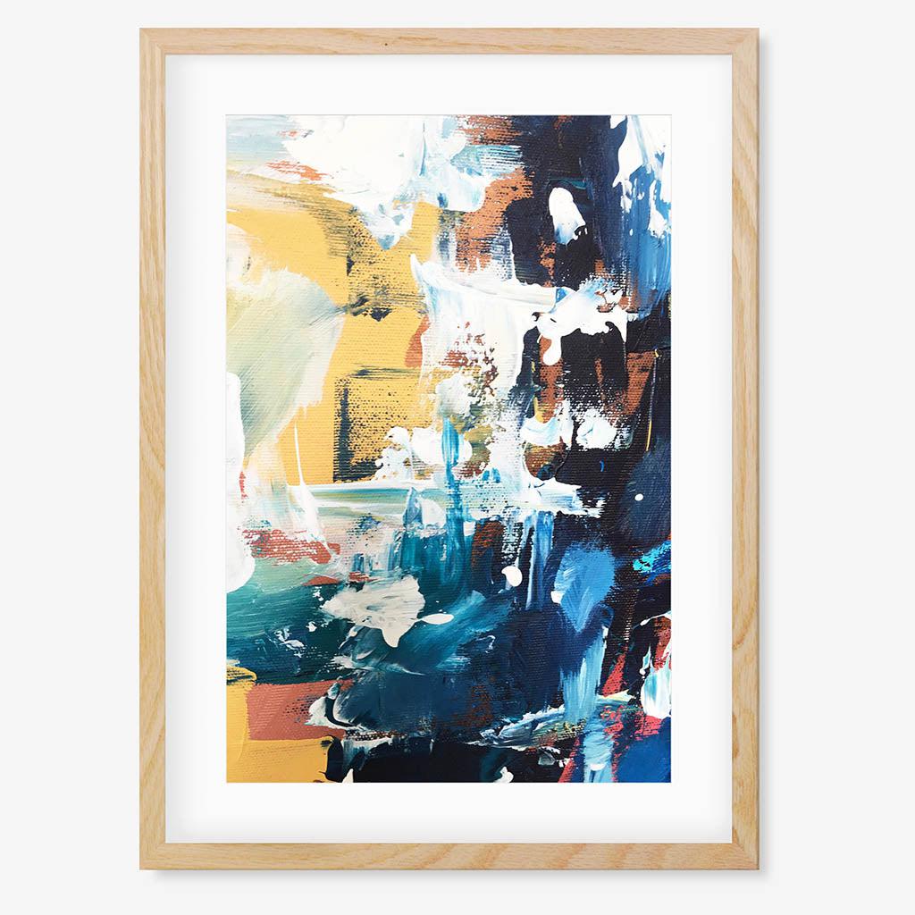 Colour Block 44 Limited Edition Print Oak Frame Limited Edition - Abstract House
