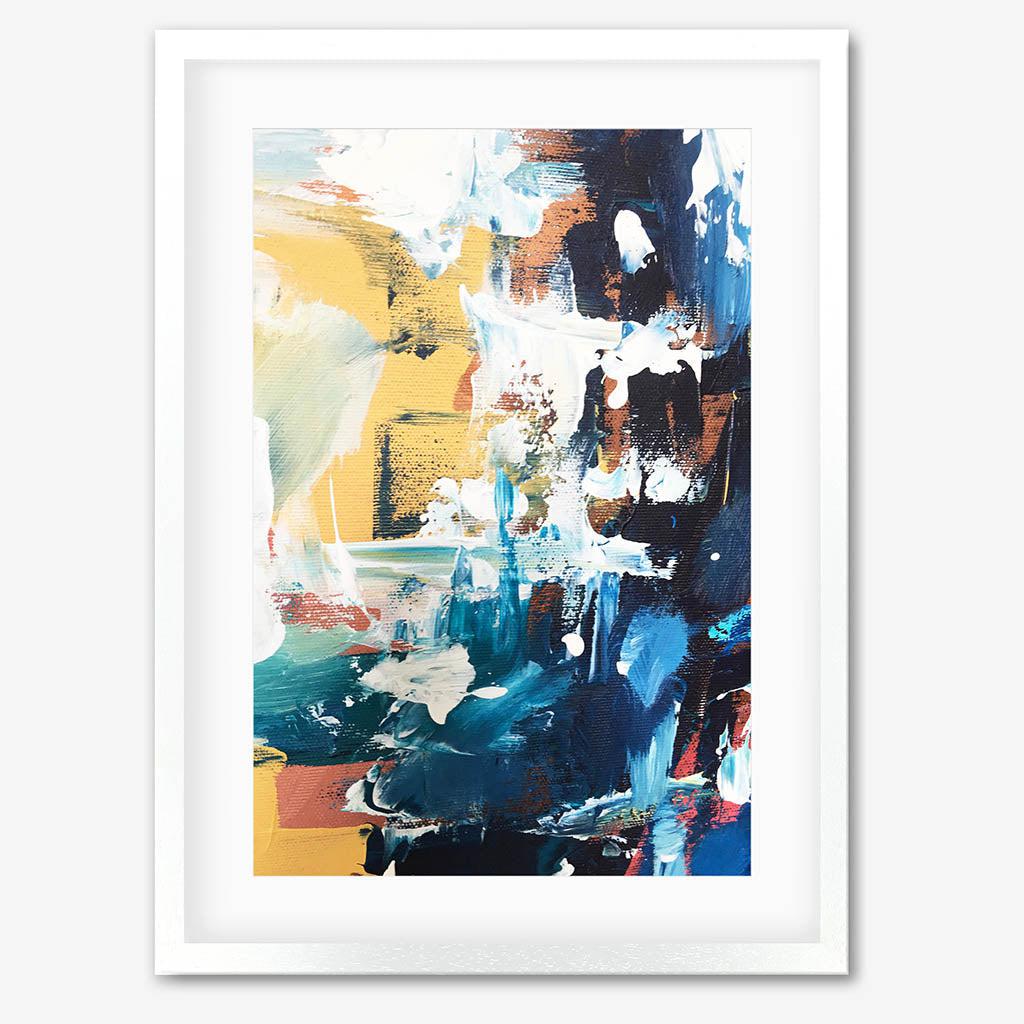 Colour Block 44 Limited Edition Print White Frame Limited Edition - Abstract House