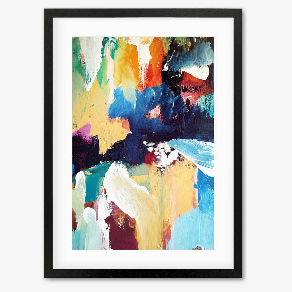 Colour Block 47 Limited Edition Print Black Frame Limited Edition - Abstract House
