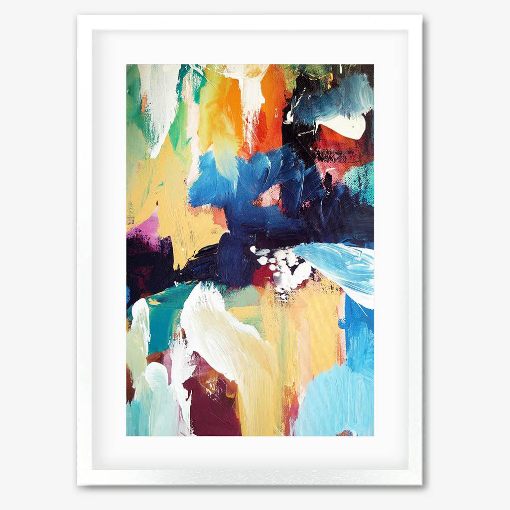 Colour Block 47 Limited Edition Print White Frame Limited Edition - Abstract House