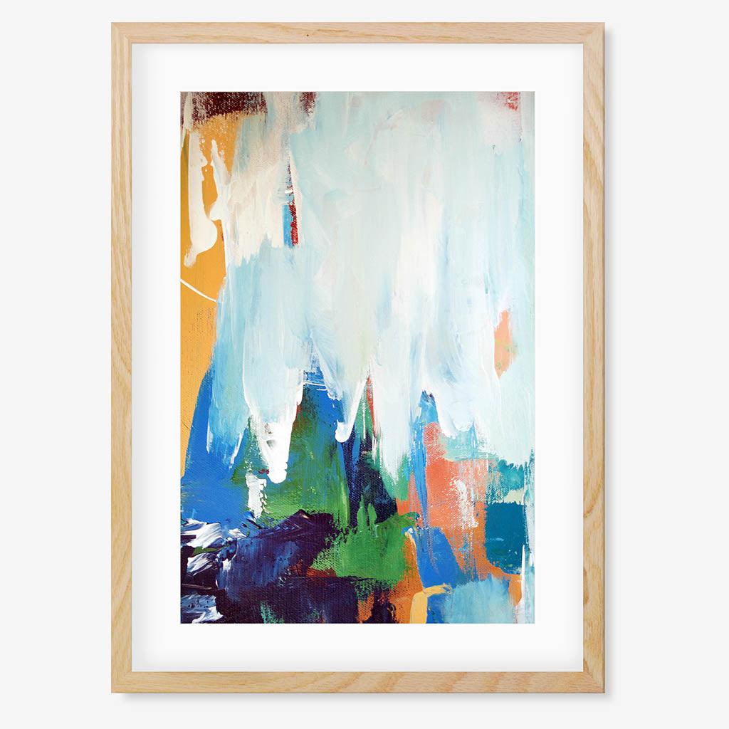 Colour Block 48 Limited Edition Print Oak Frame Limited Edition - Abstract House