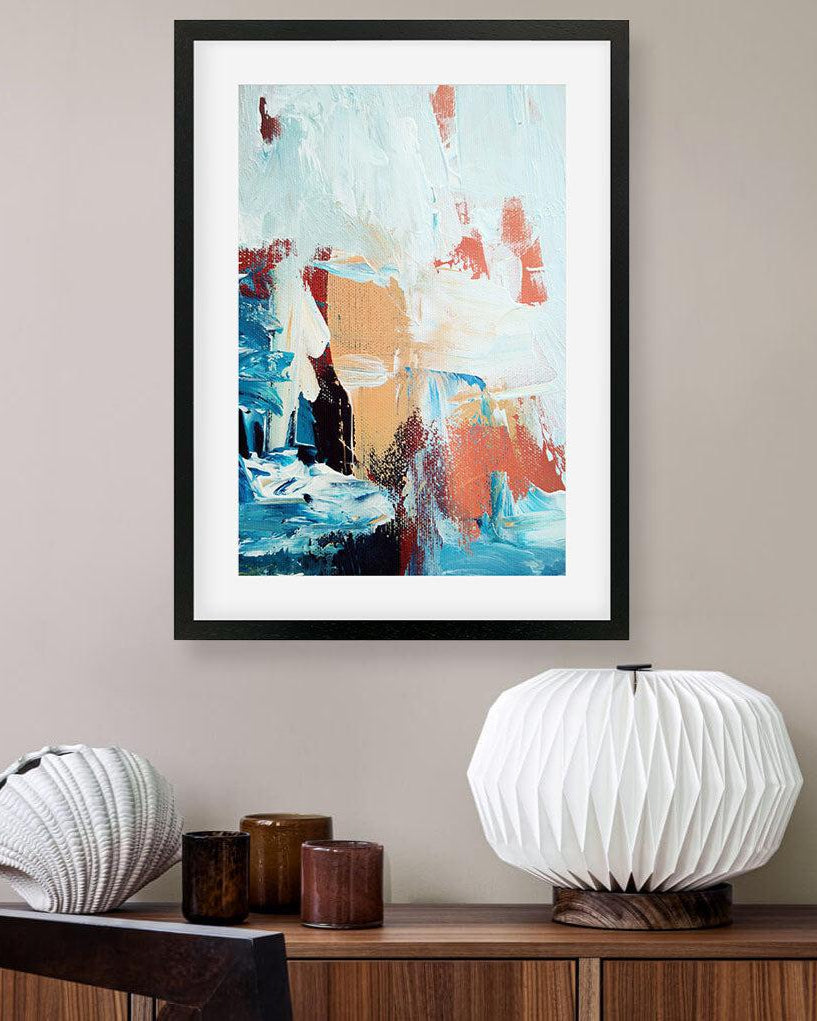 Colour Block 49 Limited Edition Print Black Frame Limited Edition - Abstract House