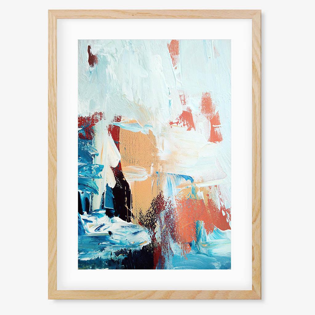 Colour Block 49 Limited Edition Print Oak Frame Limited Edition - Abstract House