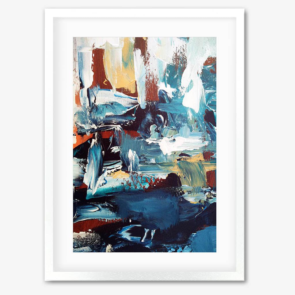 Colour Block 50 Limited Edition Print White Frame Limited Edition - Abstract House