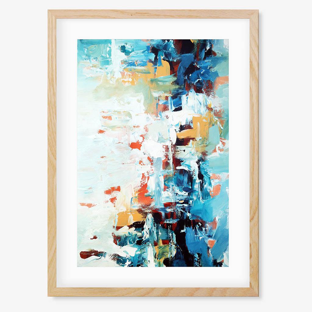 Colour Block 51 Limited Edition Print Oak Frame Limited Edition - Abstract House