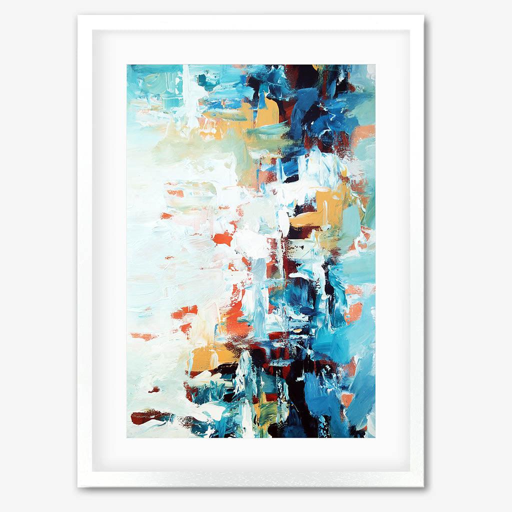 Colour Block 51 Limited Edition Print White Frame Limited Edition - Abstract House