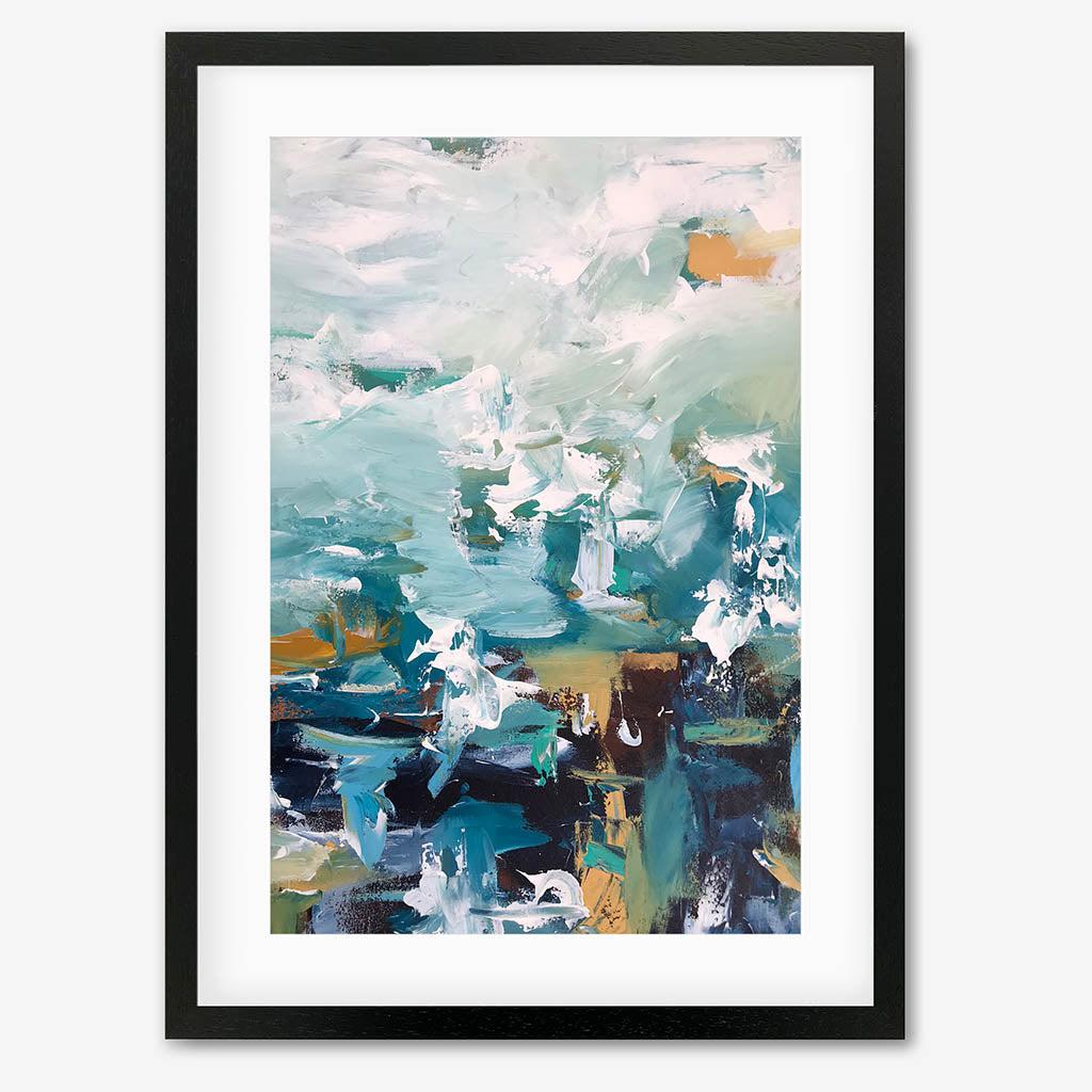 Colour Block 54 Limited Edition Print Black Frame Limited Edition - Abstract House