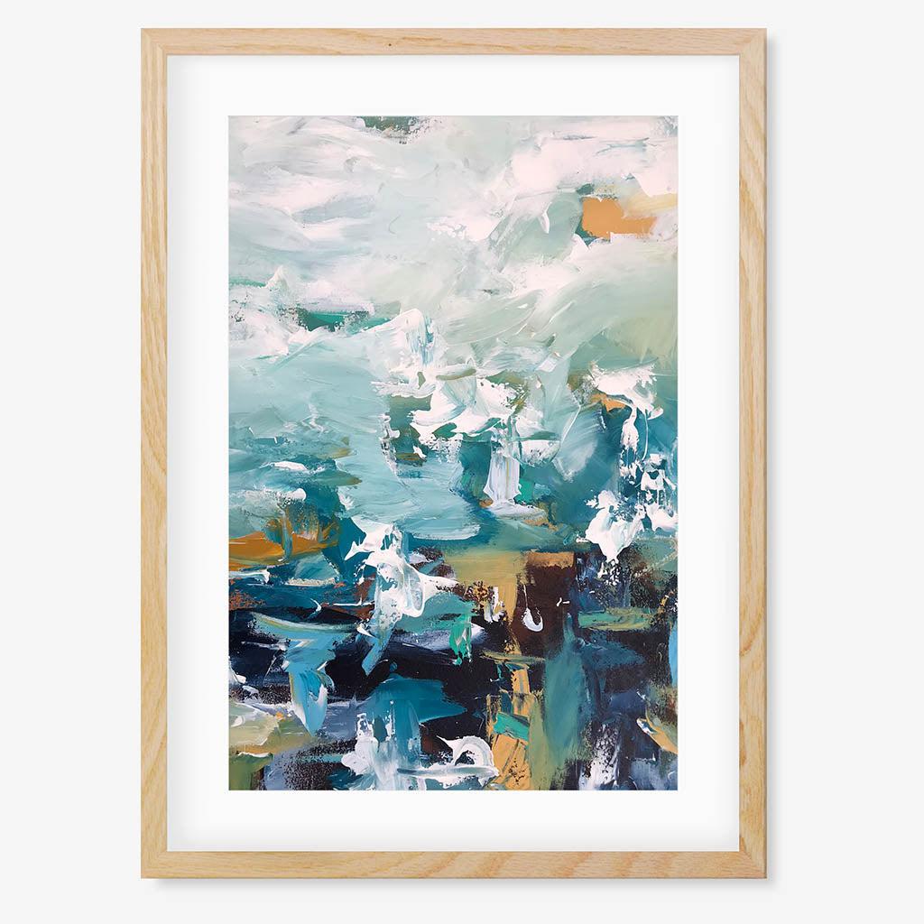 Colour Block 54 Limited Edition Print Oak Frame Limited Edition - Abstract House