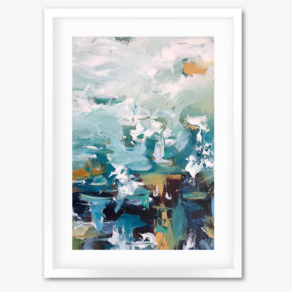 Colour Block 54 Limited Edition Print White Frame Limited Edition - Abstract House