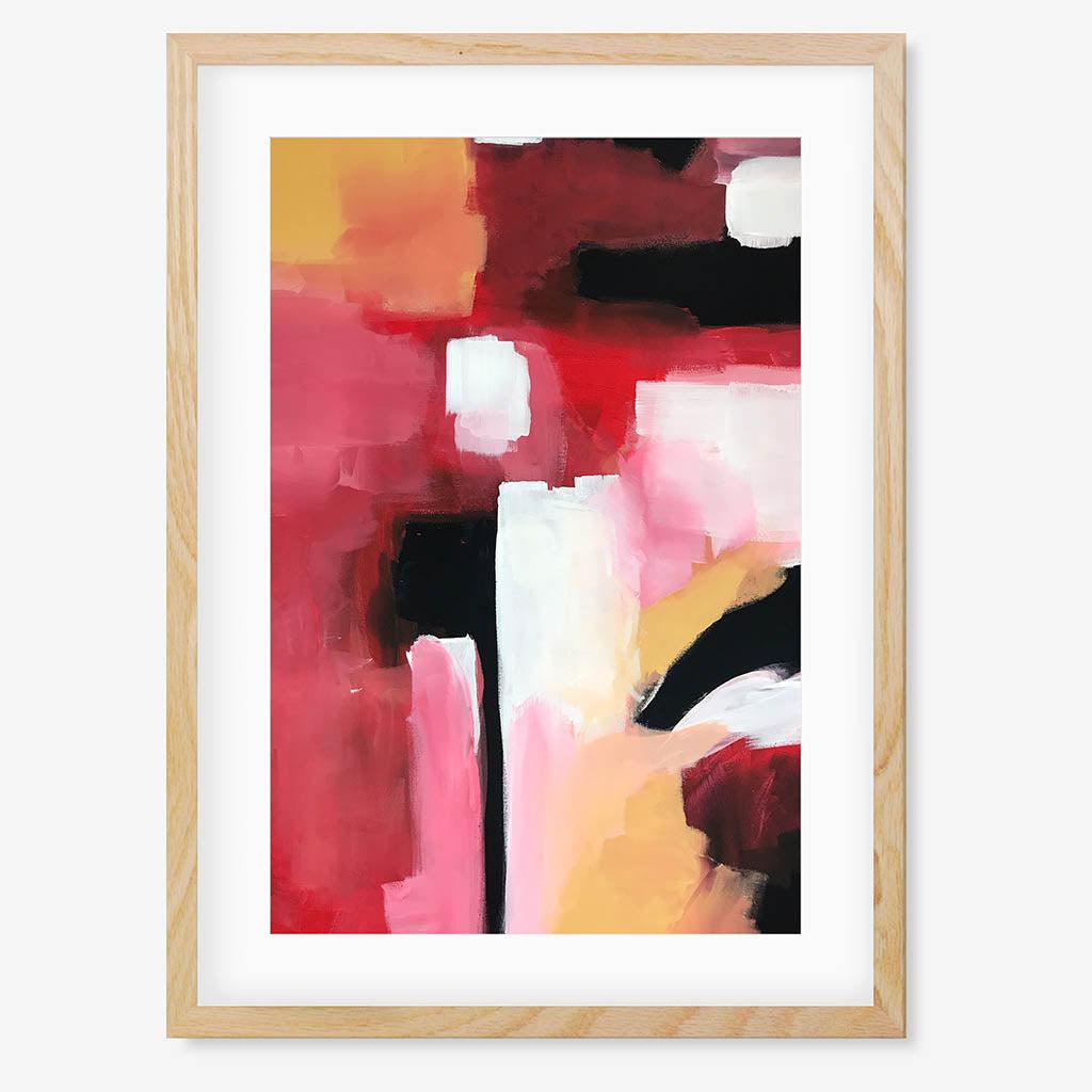 Colour Block 56 Limited Edition Print Oak Frame Limited Edition - Abstract House