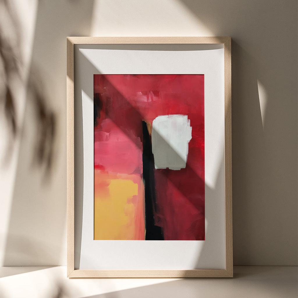 Colour Block 57 Limited Edition Print Black Frame Limited Edition - Abstract House