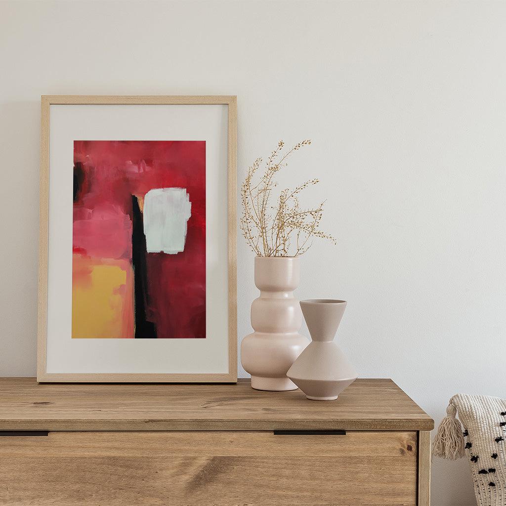 Colour Block 57 Limited Edition Print Black Frame Limited Edition - Abstract House