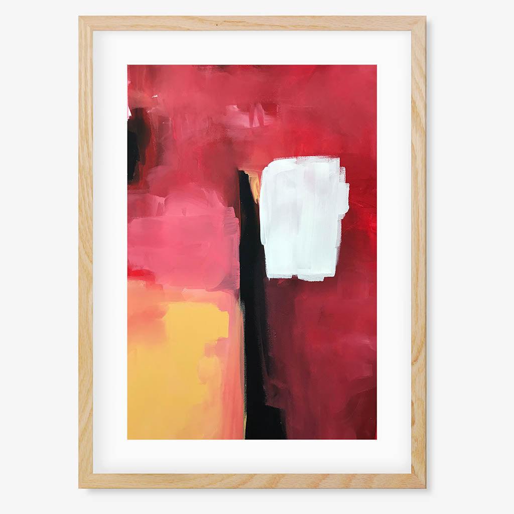 Colour Block 57 Limited Edition Print Oak Frame Limited Edition - Abstract House