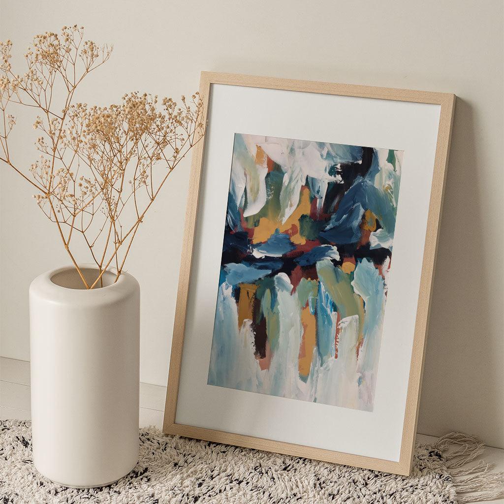 Colour Block 58 Limited Edition Print Black Frame Limited Edition - Abstract House