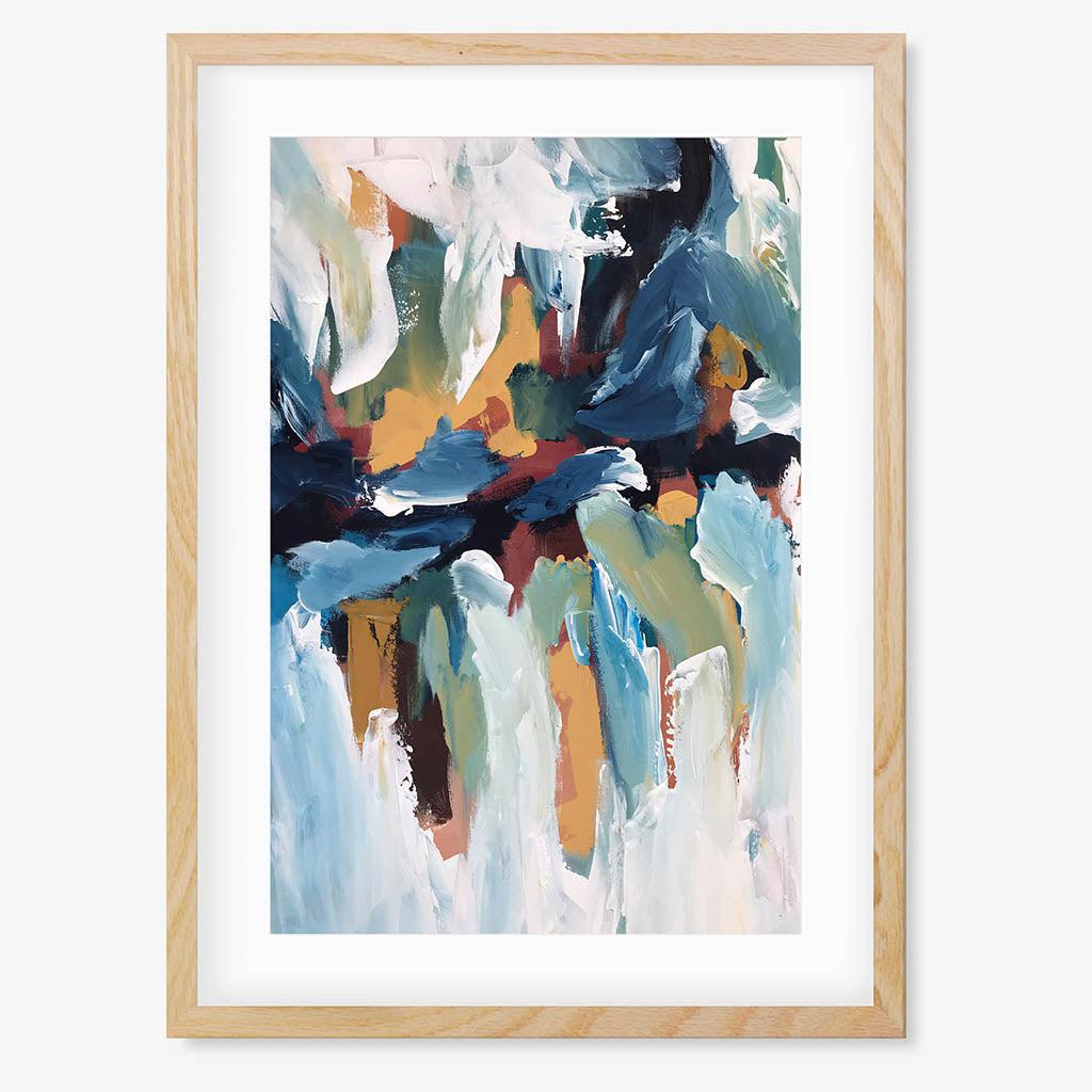 Colour Block 58 Limited Edition Print Oak Frame Limited Edition - Abstract House