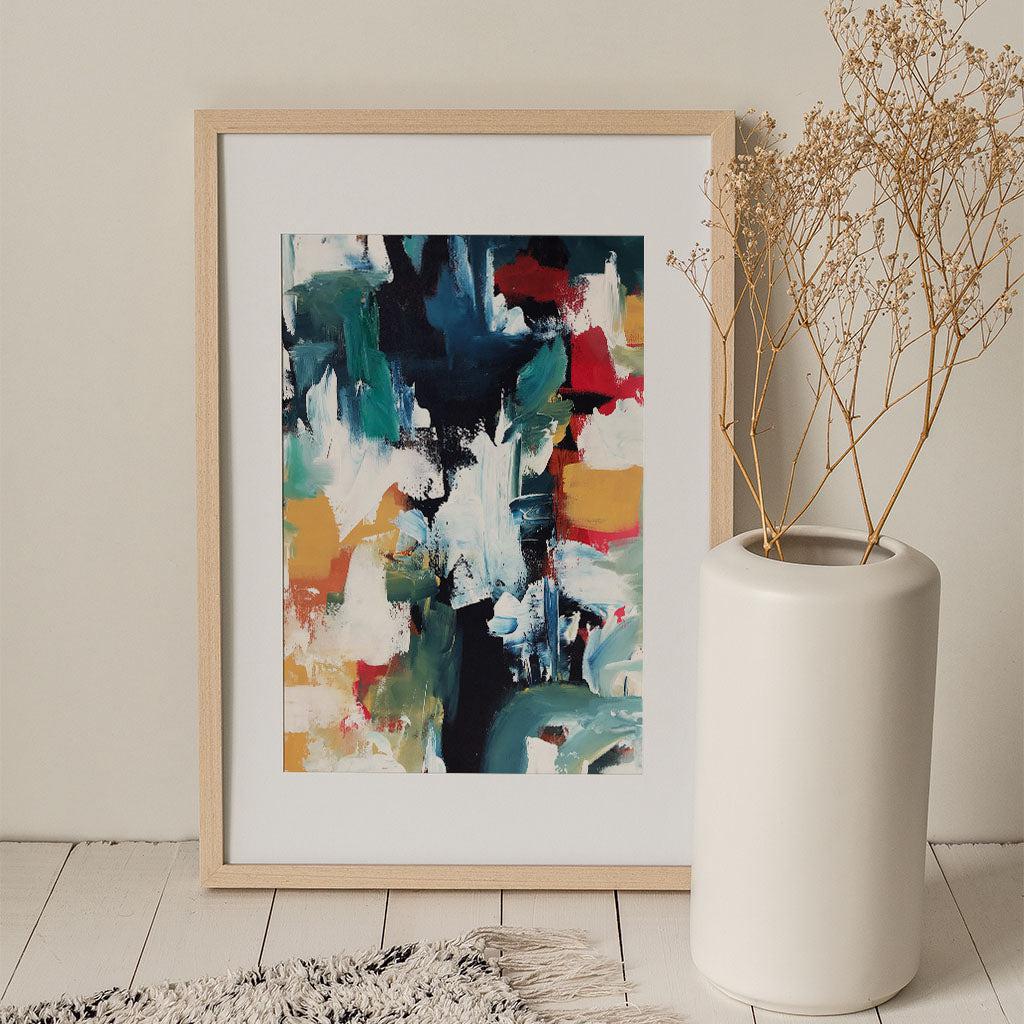 Colour Block 59 Limited Edition Print Black Frame Limited Edition - Abstract House
