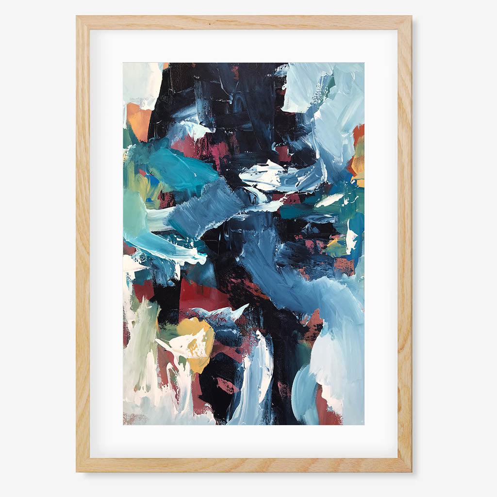 Colour Block 61 Limited Edition Print Oak Frame Limited Edition - Abstract House