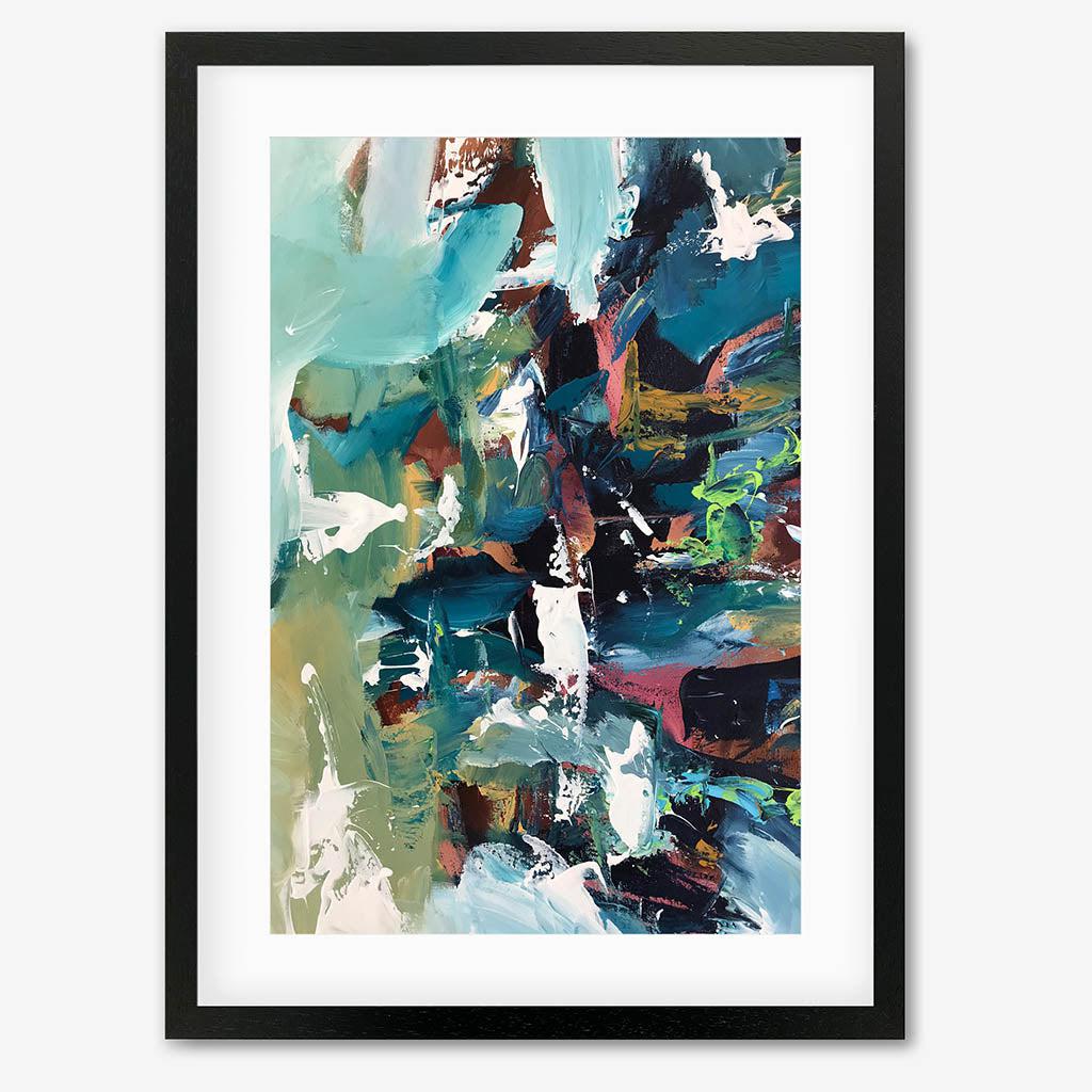 Colour Block 62 Limited Edition Print Black Frame Limited Edition - Abstract House