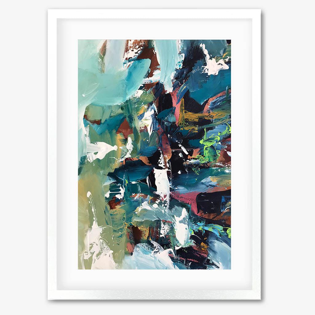 Colour Block 62 Limited Edition Print White Frame Limited Edition - Abstract House