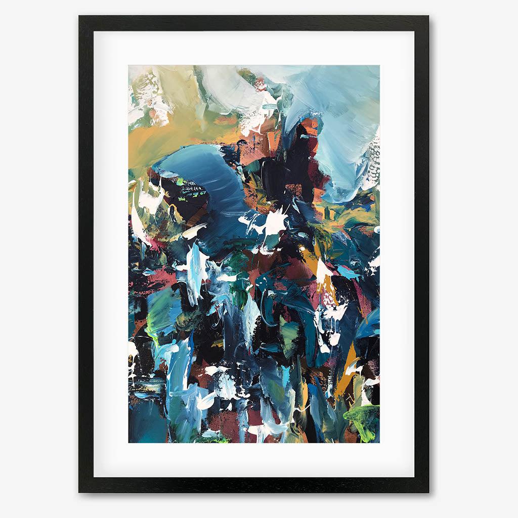 Colour Block 63 Limited Edition Print Black Frame Limited Edition - Abstract House