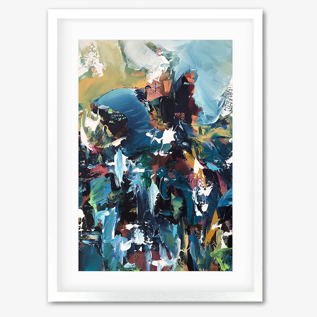 Colour Block 63 Limited Edition Print White Frame Limited Edition - Abstract House