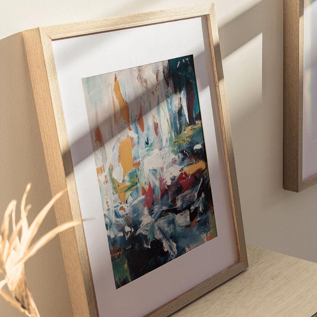 Colour Block 64 Limited Edition Print Black Frame Limited Edition - Abstract House