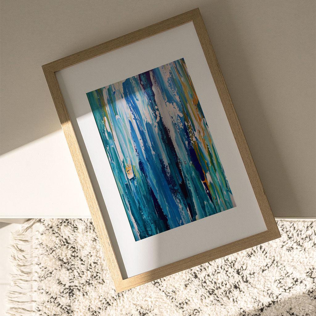 Colour Block 65 Limited Edition Print Black Frame Limited Edition - Abstract House