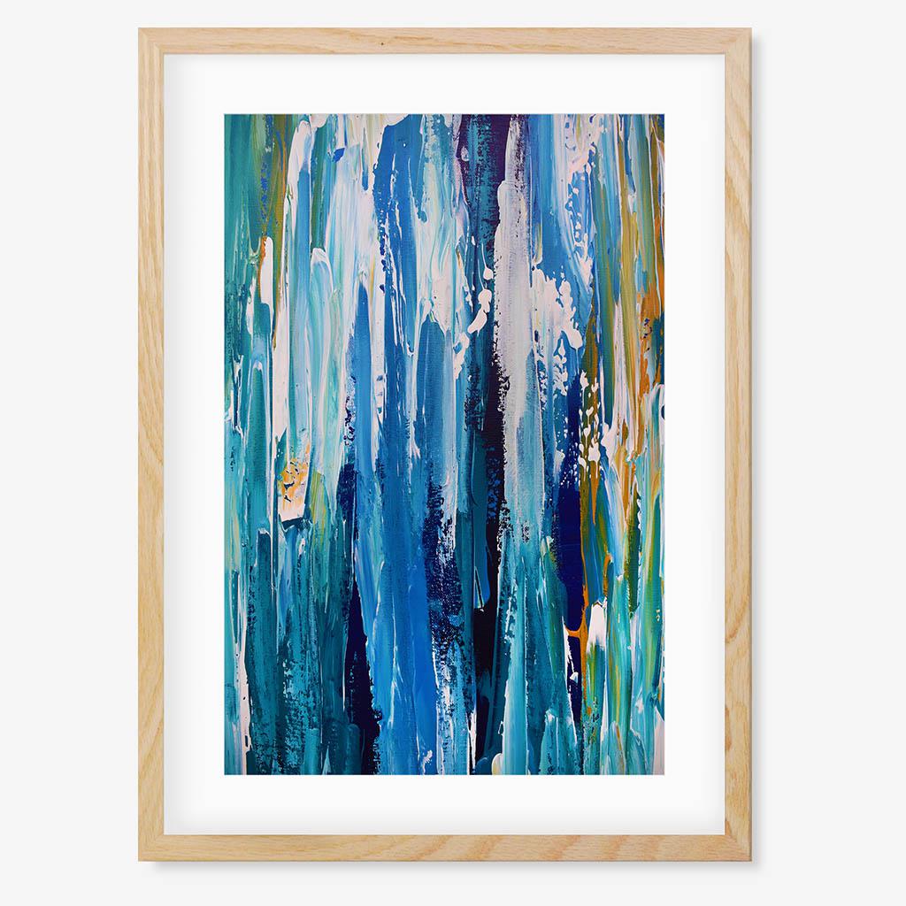 Colour Block 65 Limited Edition Print Oak Frame Limited Edition - Abstract House