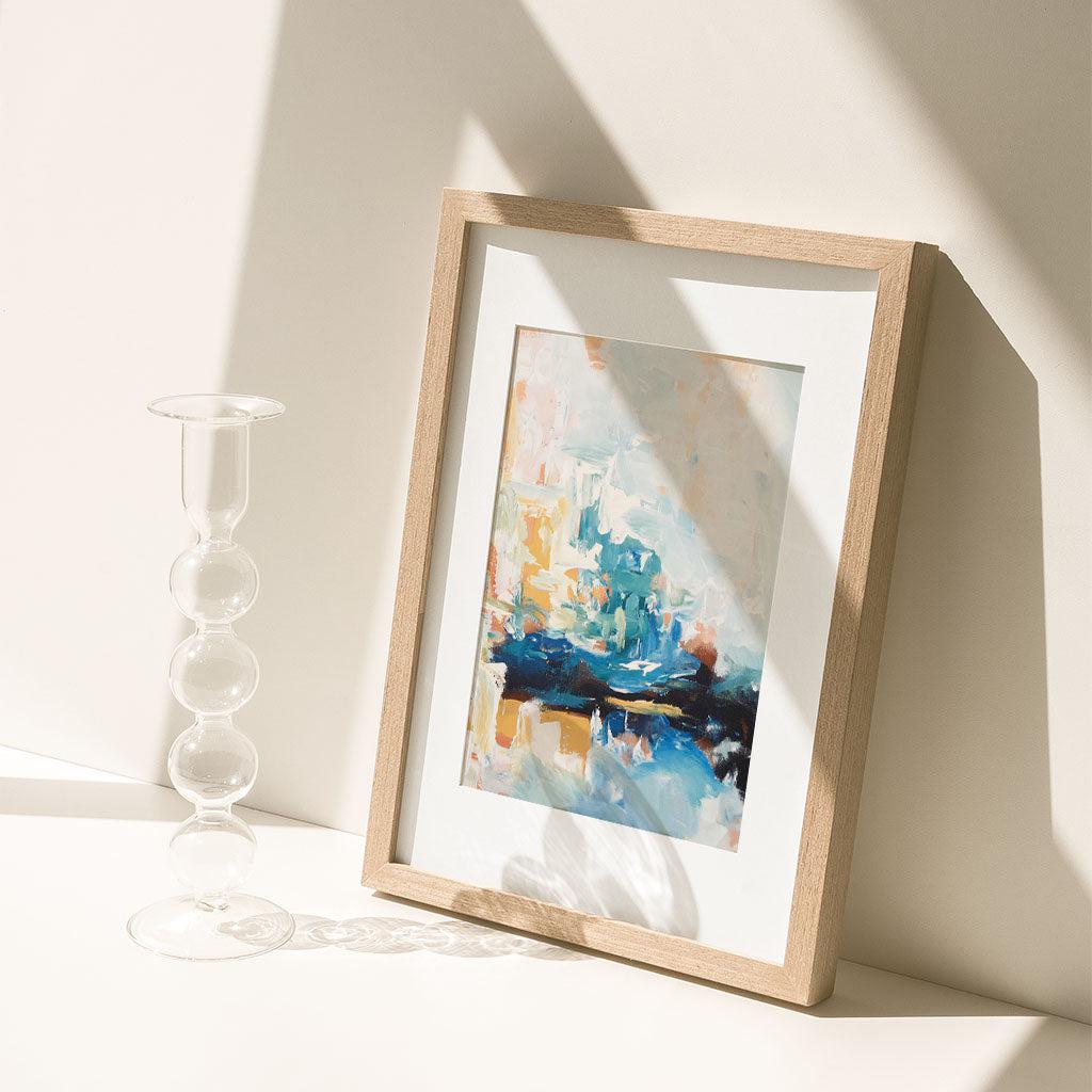 Colour Block 66 Limited Edition Print Black Frame Limited Edition - Abstract House