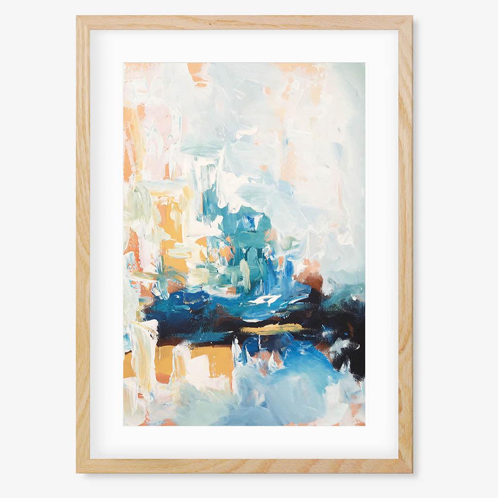 Colour Block 66 Limited Edition Print Oak Frame Limited Edition - Abstract House