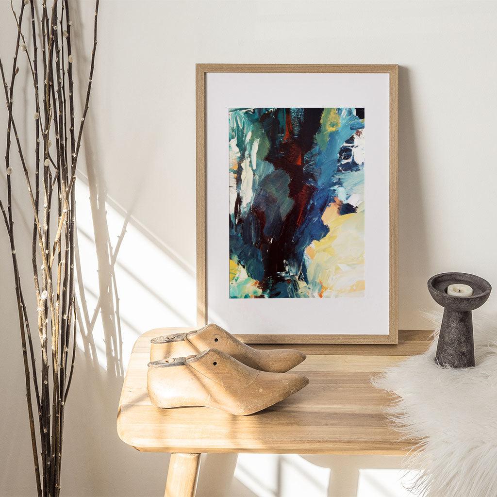 Colour Block 68 Limited Edition Print Black Frame Limited Edition - Abstract House