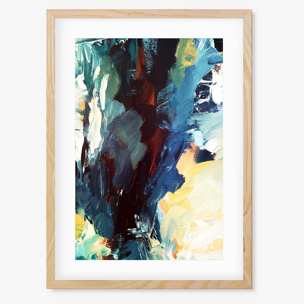 Colour Block 68 Limited Edition Print Oak Frame Limited Edition - Abstract House