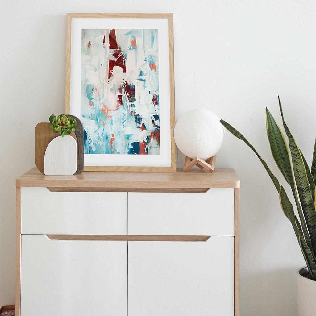 Colour Block 69 Limited Edition Print Black Frame Limited Edition - Abstract House