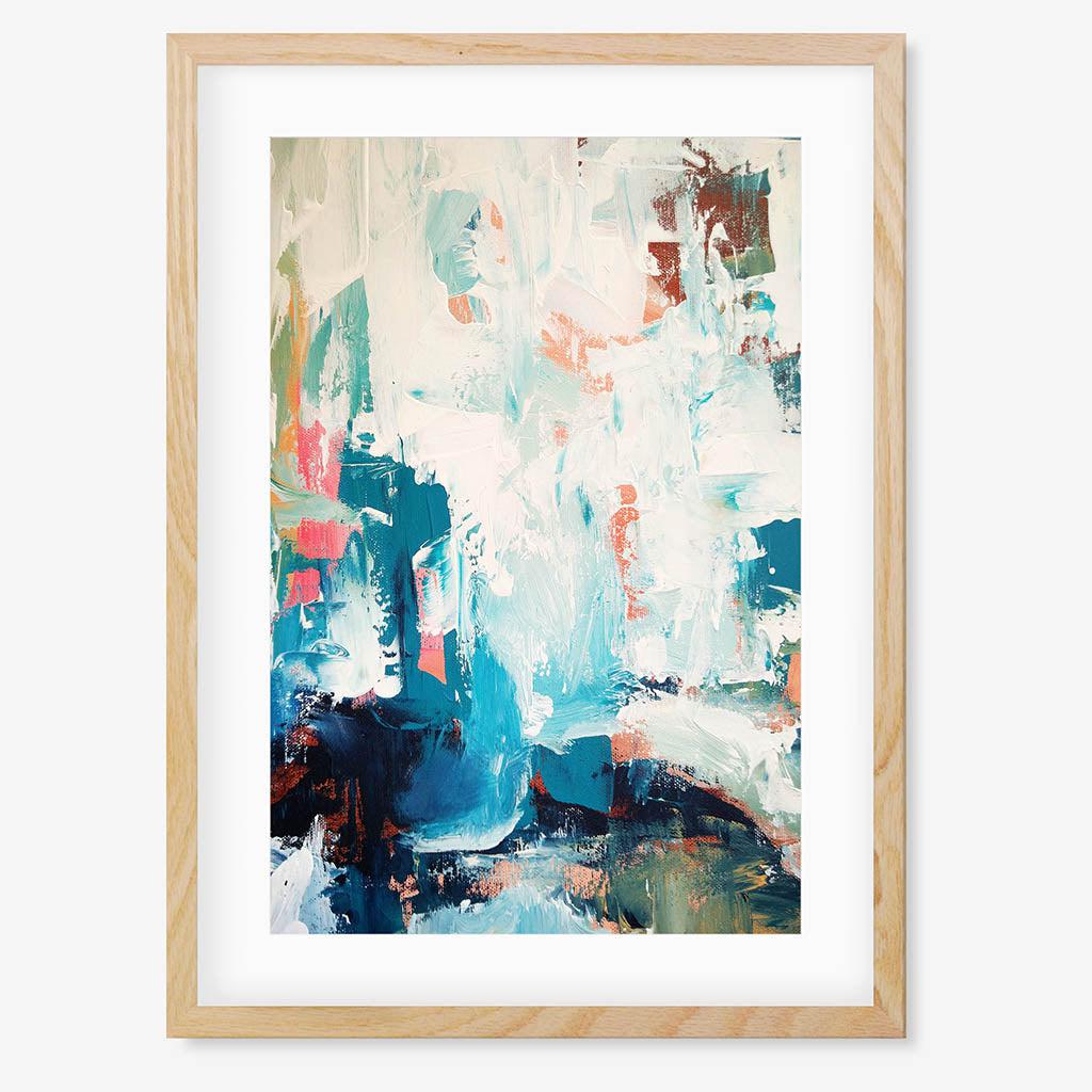 Colour Block 70 Limited Edition Print Oak Frame Limited Edition - Abstract House