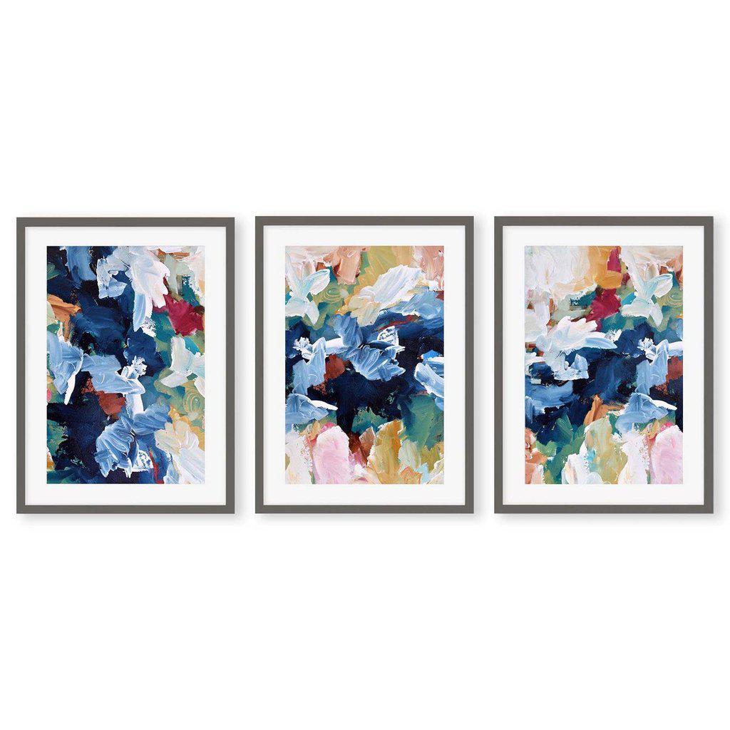 Colourful Abstract Floral - Print Set Of 3