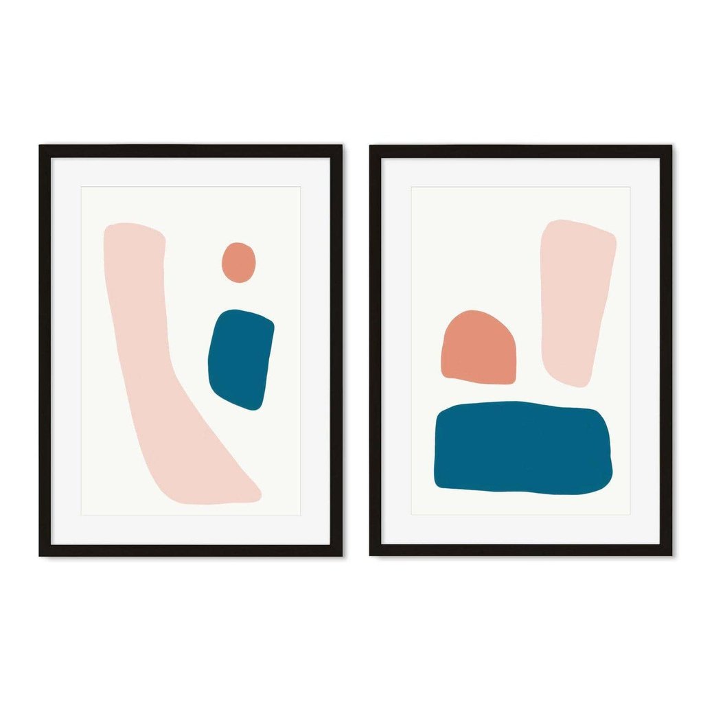 Colourful Shapes - Print Set Of 2