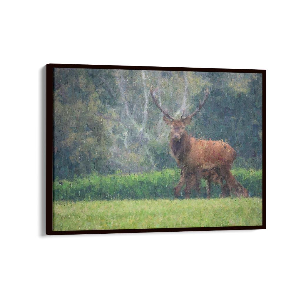 Deer In The Park Canvas Print-Abstract House
