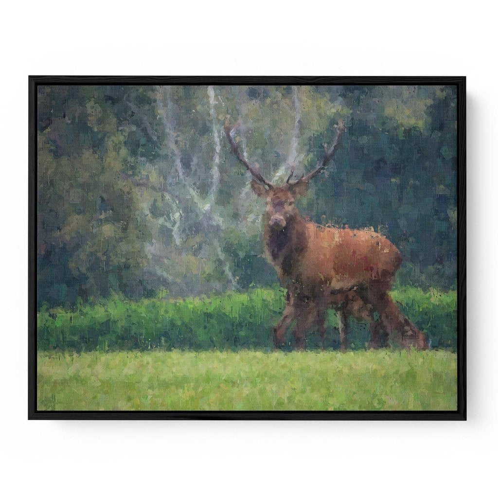 Deer In The Park Canvas Print