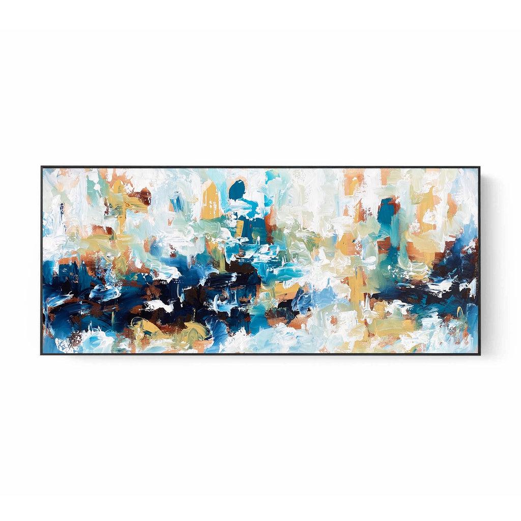 Dusk - 150 x 60 cm - Original Painting Painting - Abstract House