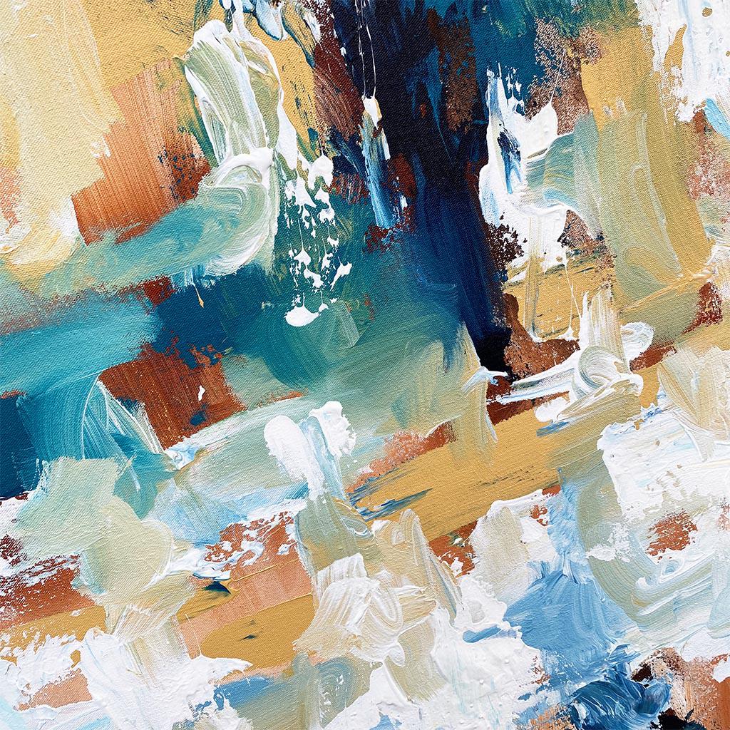 Dusk - 150 x 60 cm - Original Painting Painting - Abstract House