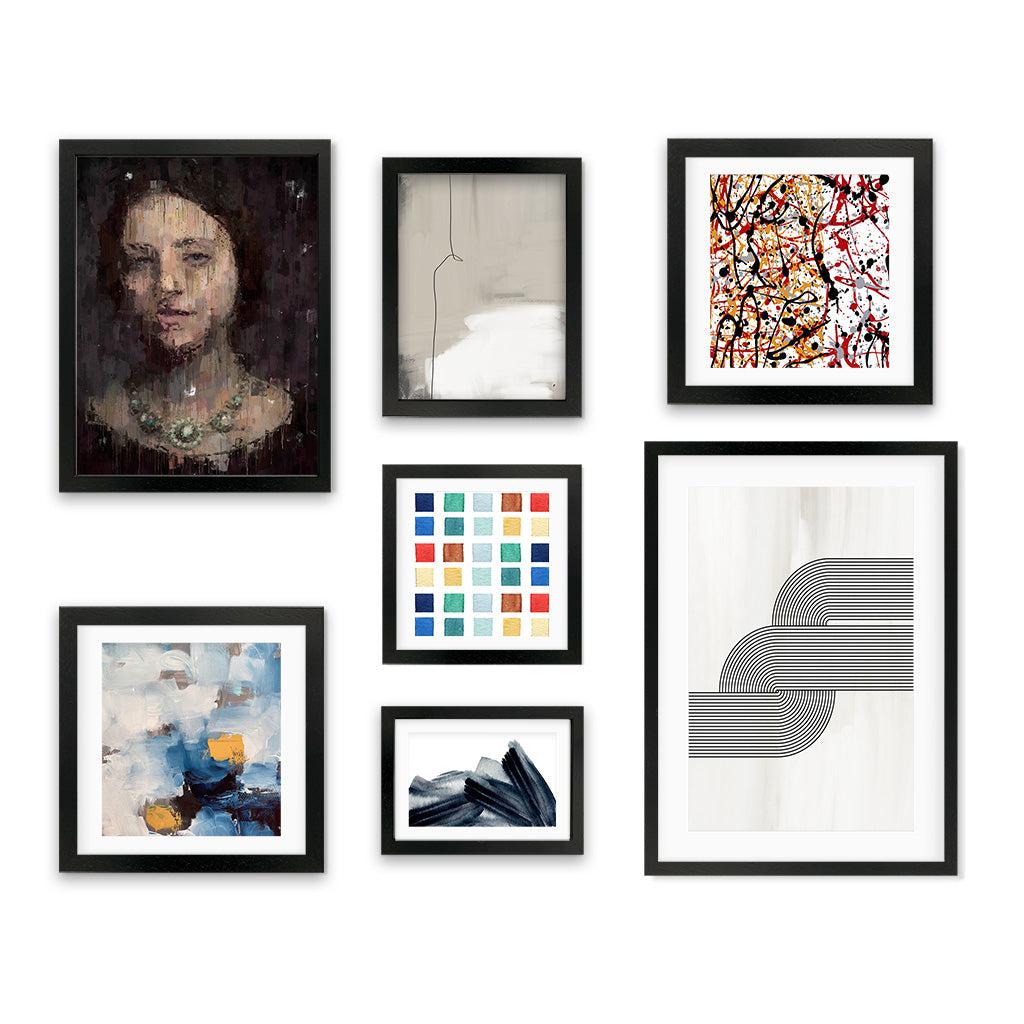 Eclectic Gallery Wall Art Gallery Wall Art - Abstract House