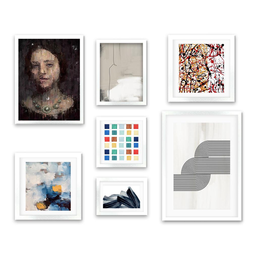 Eclectic Gallery Wall Art Gallery Wall Art - Abstract House