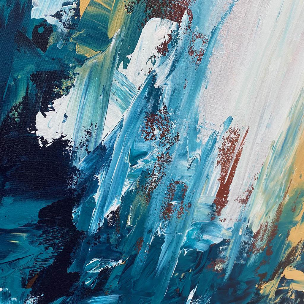 Fables 2 - Original Painting-framed-Painting-Abstract House