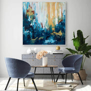 Fables 2 - Original Painting-framed-Painting-Abstract House