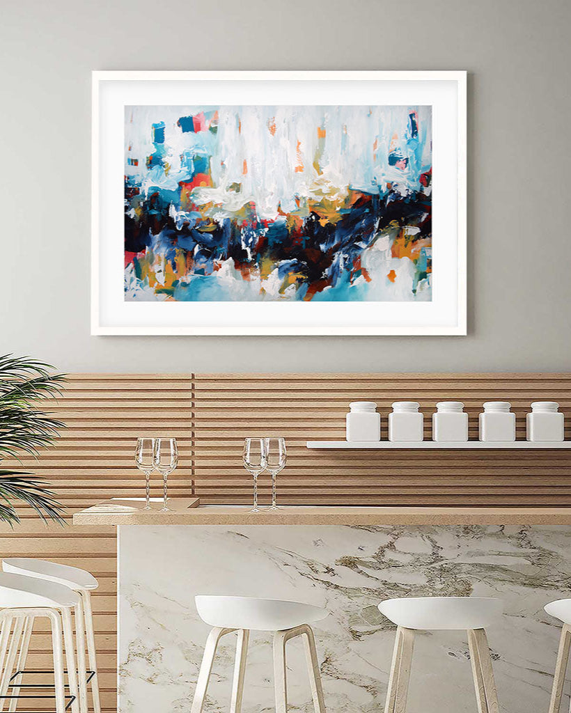 Abstract 423 Framed Art-framed-Wall Art Print-Abstract House