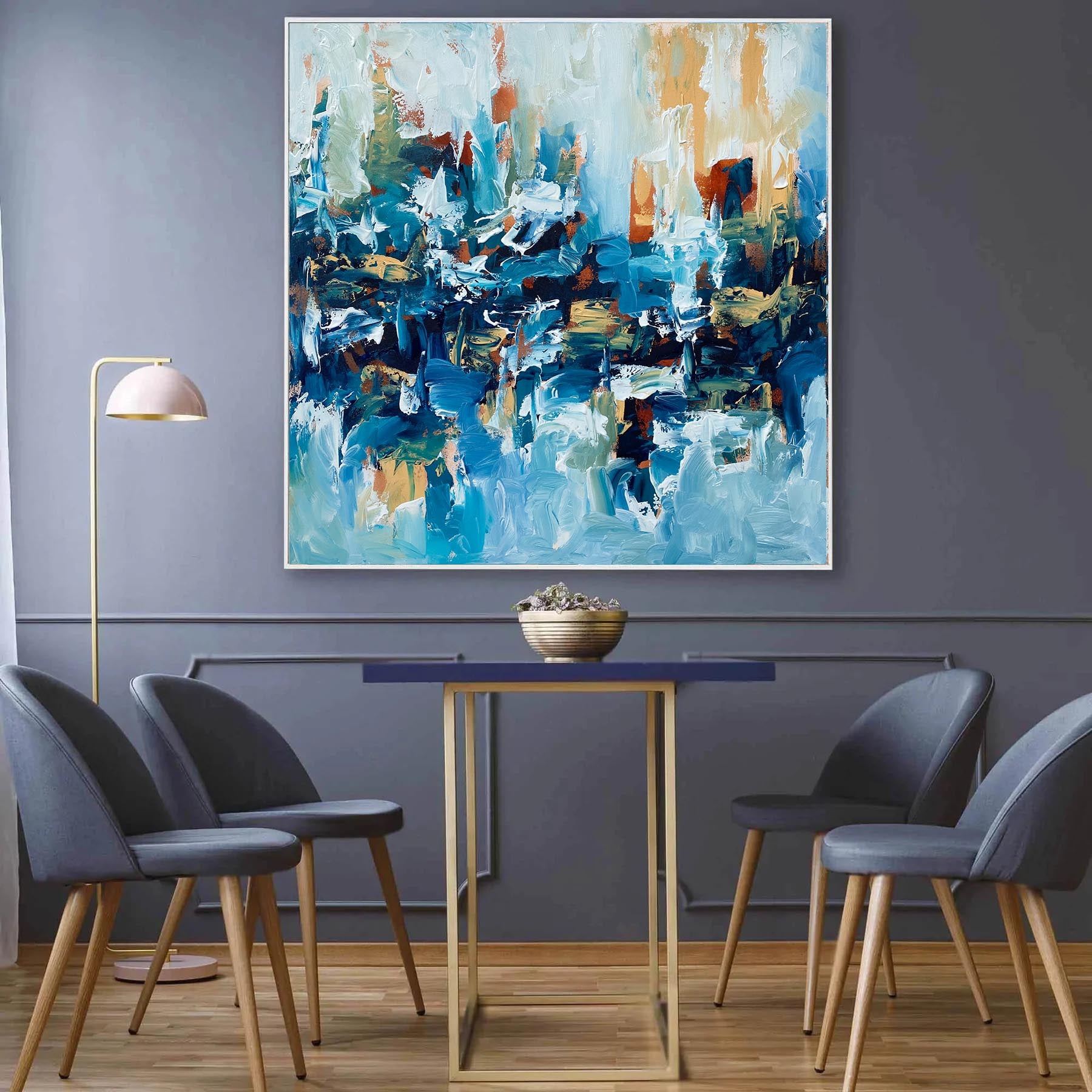 Guide The Way - Original Painting-framed-Painting-Abstract House