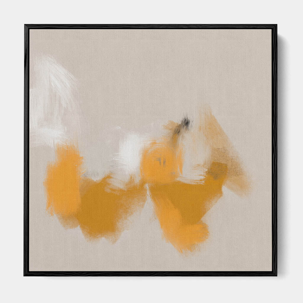 Yellow Dance Framed Canvas-framed-Square Canvas Prints-Abstract House