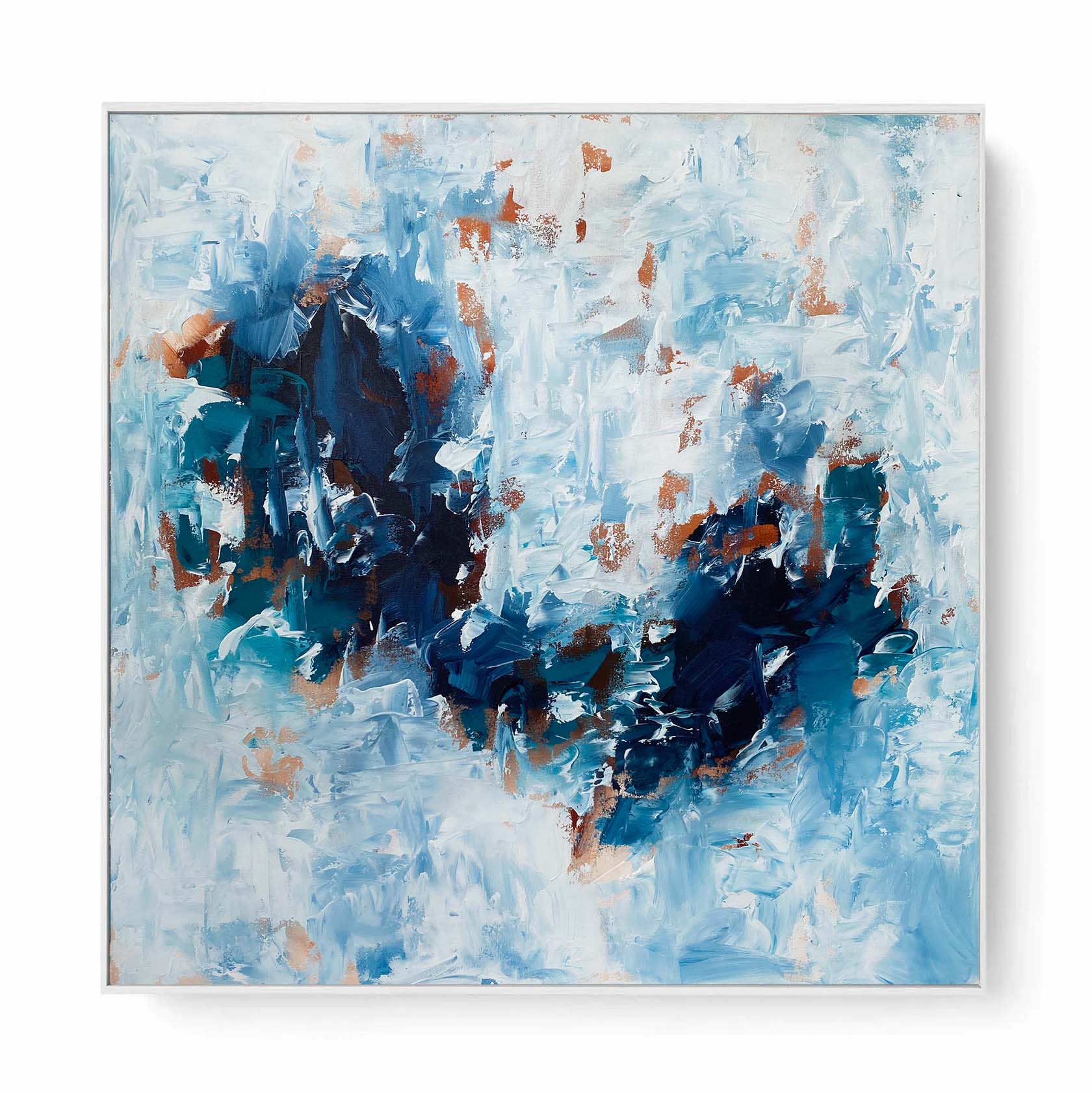 Oceans Between Us - Original Painting-framed-Painting-Abstract House